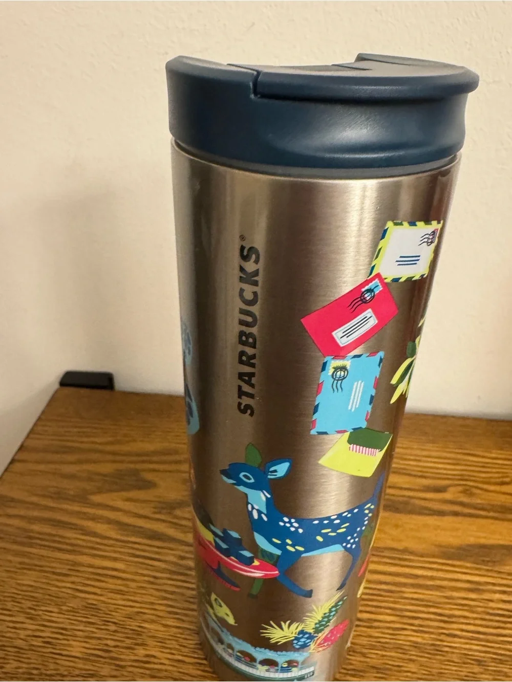 Starbucks Michigan Discovery Series Stainless Steel Tumbler 16oz Travel Mug GUC